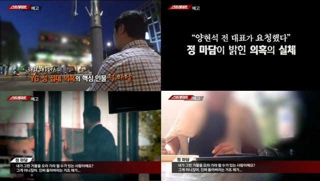 정 마담 "양현석 요구로 유흥업소 여성 유럽원정 동원"