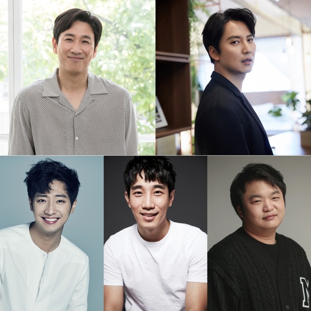 위 왼쪽부터 시계방향으로 이선균, 김남길, 고규필, 김민식, 이상엽