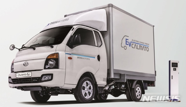 【서울=뉴시스】쿠팡이 운영 중인 전기 화물차 '칼마토EV'