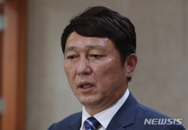 【서울=뉴시스】고승민 기자 = 민주당 일본경제침략대책특위 최재성 위원장. 2019.07.19.kkssmm99@newsis.com