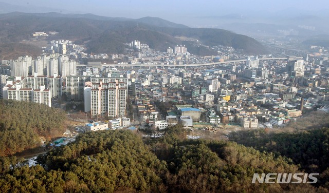  용인시내 전경.