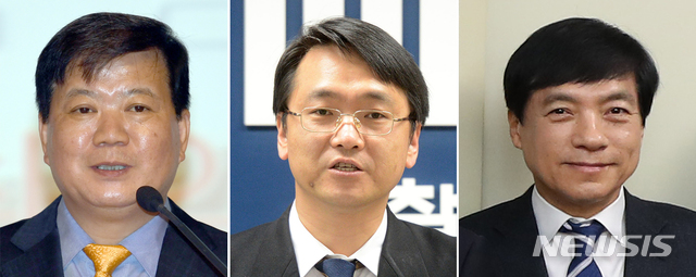 【서울=뉴시스】법무부는 오는 31일자로 대검검사급 검사 39명에 대한 신규 보임 및 전보 인사를 단행했다고 26일 밝혔다. 사진은 서울중앙지검장에 임명된 배성범(왼쪽부터) 광주지검장, 대검찰청 차장에 임명된 강남일 법무부 기획조정실장, 법무부 검찰국장에 임명된 이성윤 대검 반부패·강력부장. 2019.07.26. (사진=뉴시스 DB) photo@newsis.com