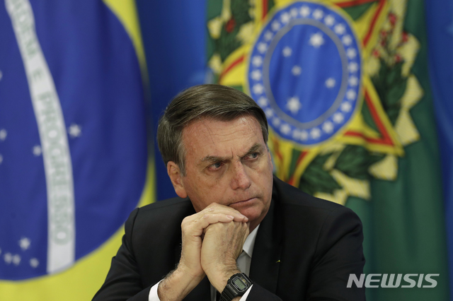 '극우' 브라질 대통령 "범죄자들, 바퀴벌레처럼 죽을 것"