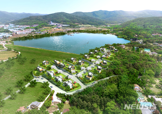 【천안=뉴시스】이종익 기자 = 금강산업개발㈜은 천안시 서북구 입장면 기로리 373-13 일원 1만3267㎡에 2021년까지 21가구의 '기로들꽃마을'을 조성한다.2019.08.08. (사진=금강산업 개발 제공)&nbsp; photo@newsis.com