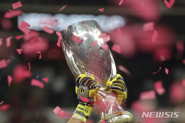 [이스탄불=AP/뉴시스] UEFA 슈퍼컵이 관중 입장을 허용한다. 2019.08.15.