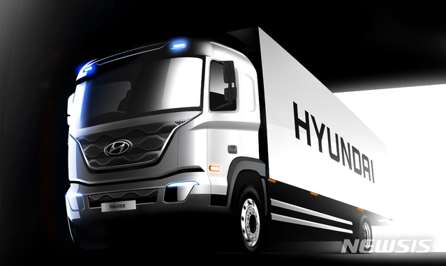 현대차, 다음달 출시 준대형 트럭 '파비스' 렌더링 공개