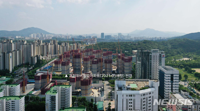 【과천=뉴시스】 박석희 기자 = 새로운 도시 경관 계획을 추진하는 과천시내 전경.(사진=과천시 제공)