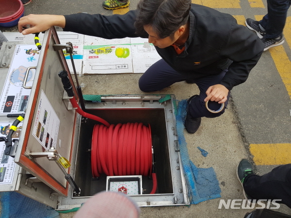 【서울=뉴시스】 영등포구 전통시장 화재 예방 사업. 2019.08.21. (사진=영등포구 제공)