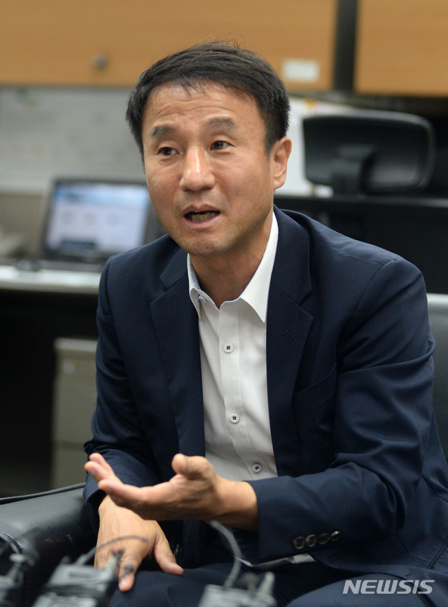 【전주=뉴시스】 김얼 기자= 한병도 전 청와대 정무수석. 2019.08.22. pmkeul@newsis.com