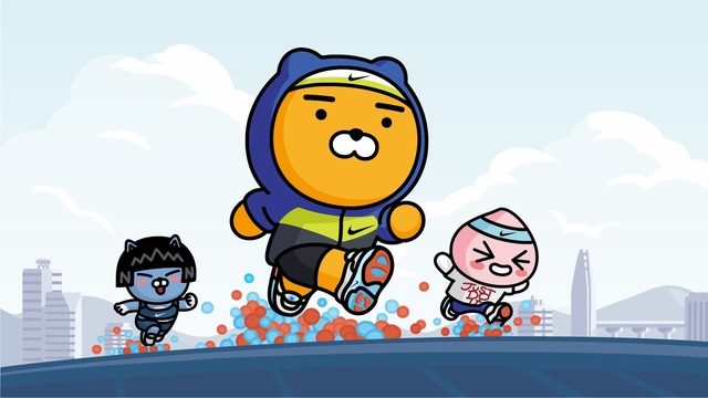 '조이라이드 신은 라이언'…카카오·나이키 공동 마케팅