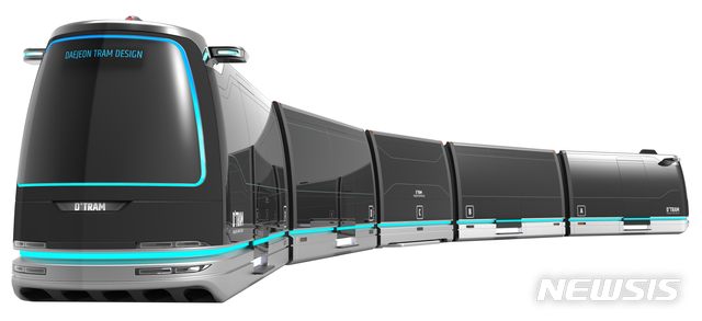 【대전=뉴시스】대전도시철도2호선 트램