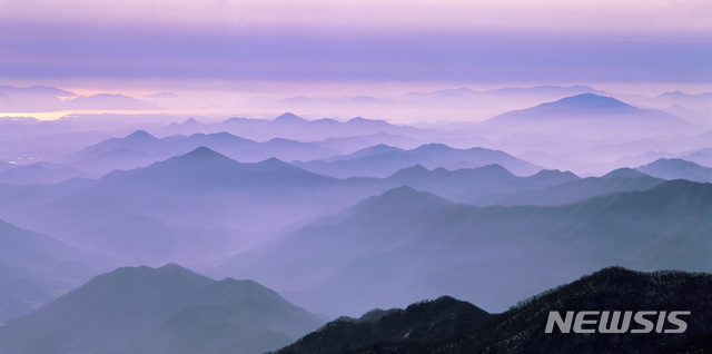 【산청=뉴시스】 지리산국립공원 전경.