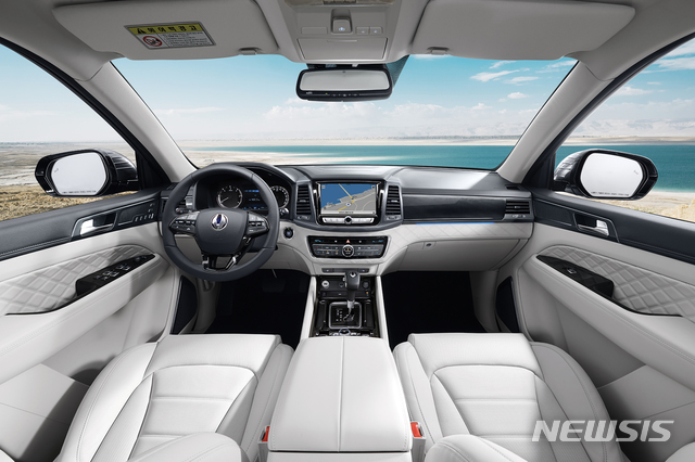 【서울=뉴시스】2020 G4렉스턴 인테리어. (사진 = 쌍용자동차 제공)