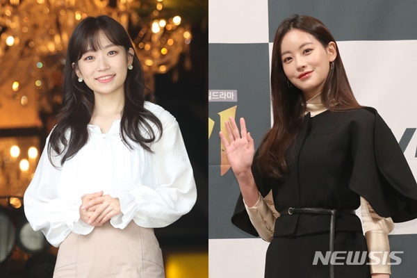 김슬기(왼쪽), 오연서