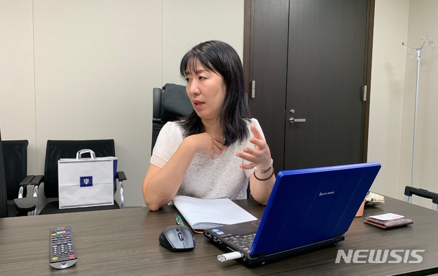 【도쿄=뉴시스】임재희 기자 = 지난달 26일 일본 도쿄에서 만난 신도 유미(進藤由美) 국립장수의료연구센터 기획전략국 연구원. 2019.09.08. photo@newsis.com