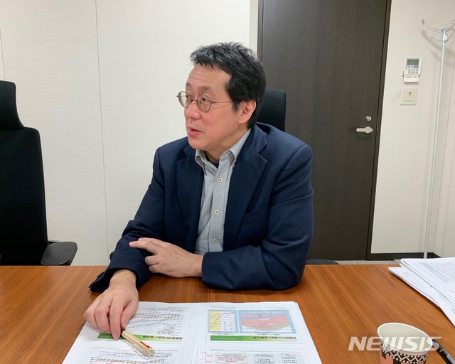 【도쿄=뉴시스】임재희 기자 = 지난달 28일 일본 도쿄(東京) 닛세이기초연구소에서 만난 다케우치 카즈마사(竹内一雅) 다이와 부동산감정주식회사 주임연구원. 2019.09.08. limj@newsis.com