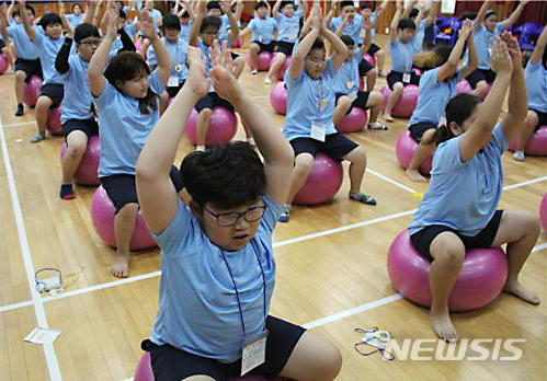 【청주=뉴시스】 인진연 기자 = 건강캠프 모습. 2019.09.14 (사진=충북교육청 제공)photo@newsis.com