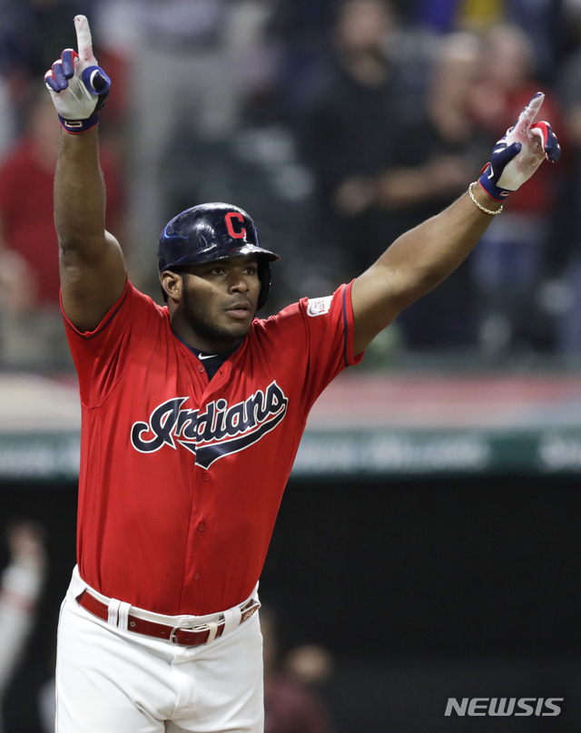 [클리블랜드=AP/뉴시스]야시엘 푸이그 2019.09.19.