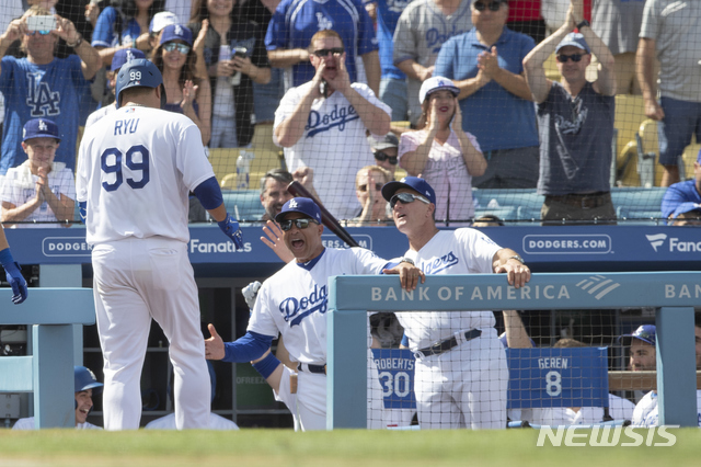 류현진, 경기 운영·체인지업 발군…아쉬운 피홈런 두 방