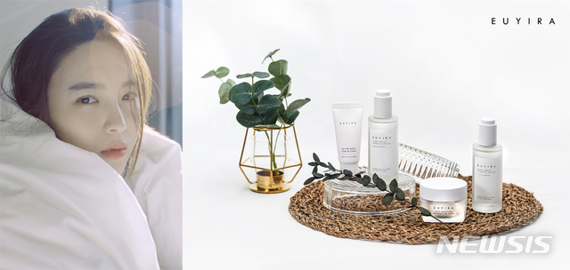 【서울=뉴시스】'유이라 앰플'패키지와 김수미대표