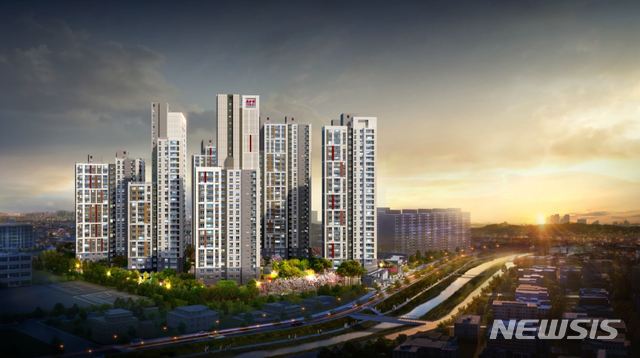 금호산업 '율량 금호어울림 센트로' 투시도