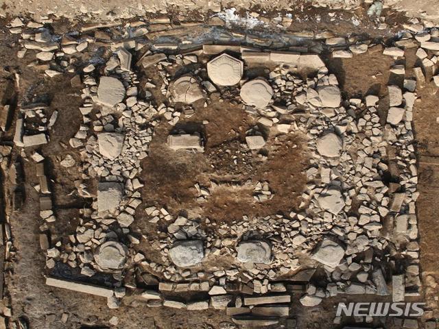 화천 계성리사지 1호 건물지(방형:조선시대) 조사 후 전경(1차 발굴-2017년) (사진 제공: 문화재청)