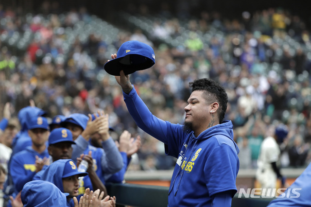 [시애틀=AP/뉴시스]펠릭스 에르난데스. 2019. 09.29.