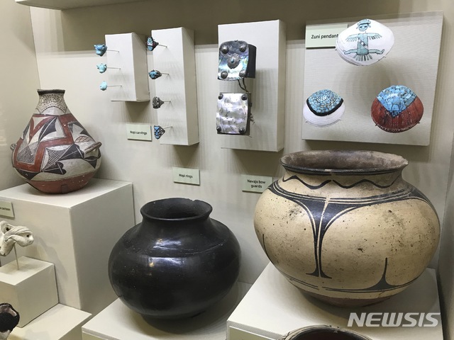 【워싱턴=AP/뉴시스】핀란드국립박물관으로부터 반환될 미 메사베르데지역 원주민들의 유물들 일부.&nbsp; 