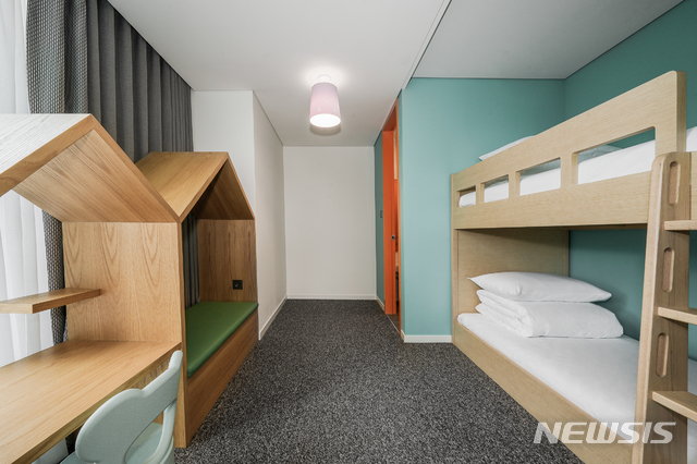 【서울=뉴시스】나인트리 프리미어 호텔 인사동의 '패밀리 키즈 트윈 스위트'