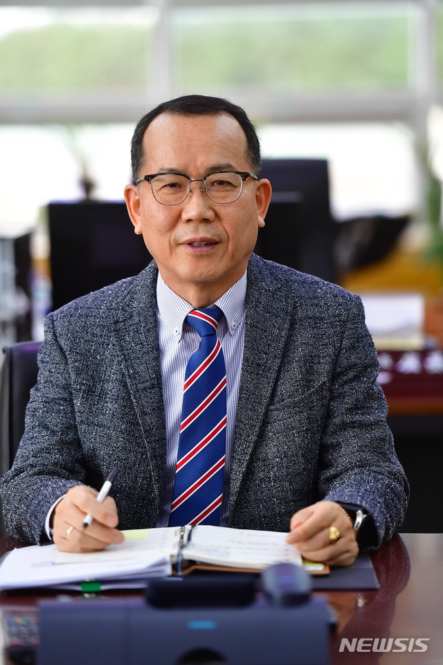 【경주=뉴시스】 이은희 기자= 노기경 월성원자력본부장. 2019.10.10. (사진= 월성원전본부 제공)photo@newsis.com