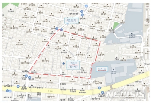 【서울=뉴시스】서울 관악구 은천동 ‘국토부 도시재생 뉴딜’ 최종 선정지 위치도. 2019.10.10. (사진=관악구 제공)