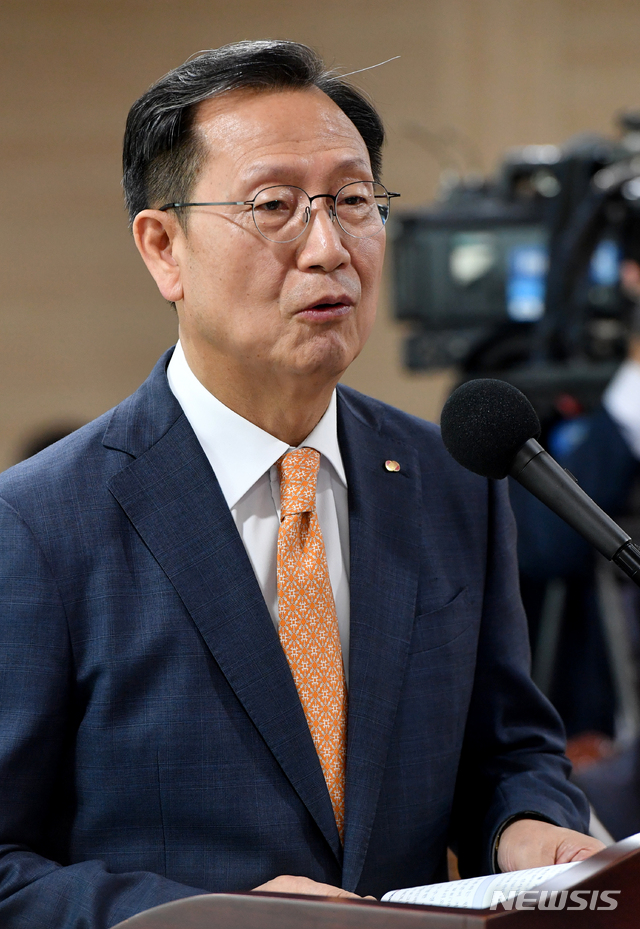 【나주=뉴시스】신대희 기자 = 김종갑 한국전력공사 사장. 2019.10.11. sdhdream@newsis.com