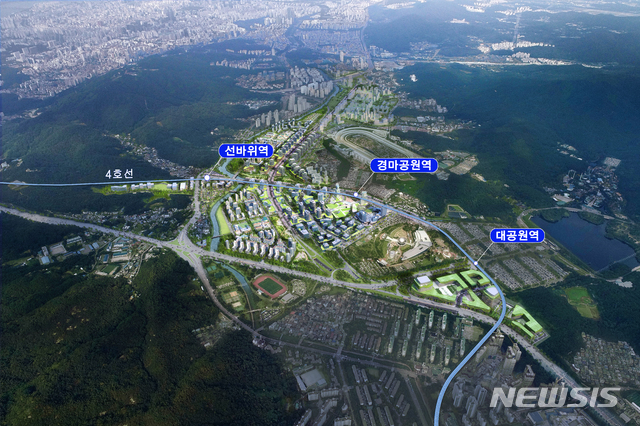 【서울=뉴시스】과천지구 조감도(사진= 국토부 제공)