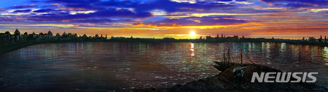 【광주=뉴시스】 류형근 기자 = 광주문화재단은 미디어 아트, 연극, 마당극 등이 광주 곳곳에 잇따라 펼쳐진다고 12일 밝혔다. 미디어 아티스트 이이남 작가의 '고흐별밤' 작품. 2019.10.12. (사진=광주문화재단 제공) photo@newsis.com