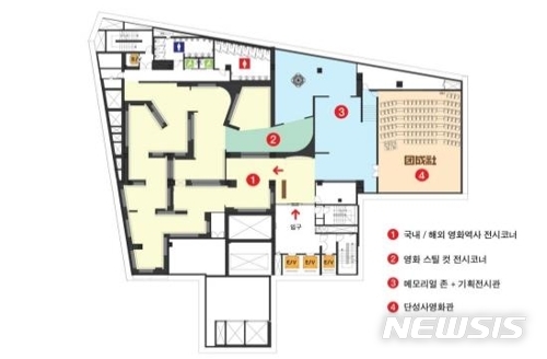 【서울=뉴시스】 남정현 기자=단성사 영화역사관 내부 구성도 (사진=영안모자 제공) 2019.10.14 nam_jh@newsis.com