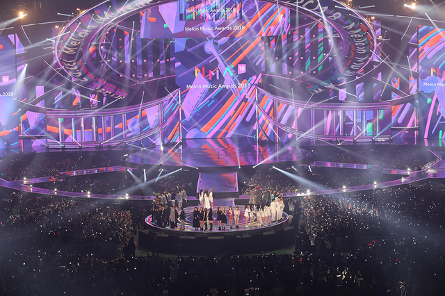 ▲MMA 2018 무대 전경 (사진=카카오 제공)