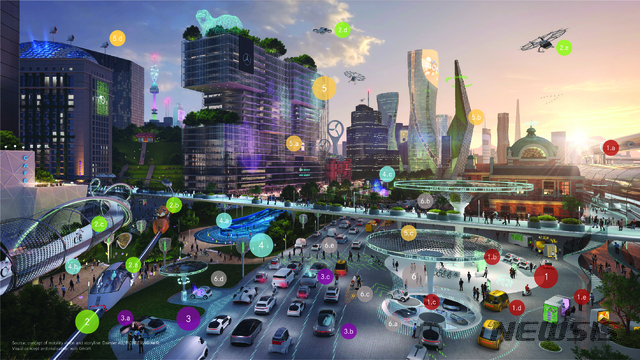 벤츠, 미래 모빌리티 비전 제시 'EQ 퓨처 전시관' 개관