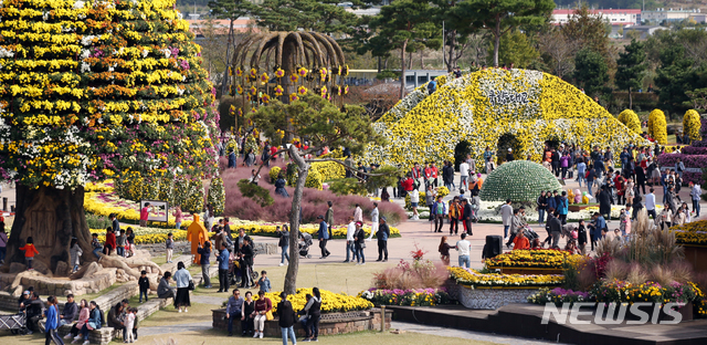 [함평=뉴시스] 대한민국 국향대전이 열린 전남 함평 엑스포공원 자료사진. (사진=함평군 제공)&nbsp; mdhnews@newsis.com