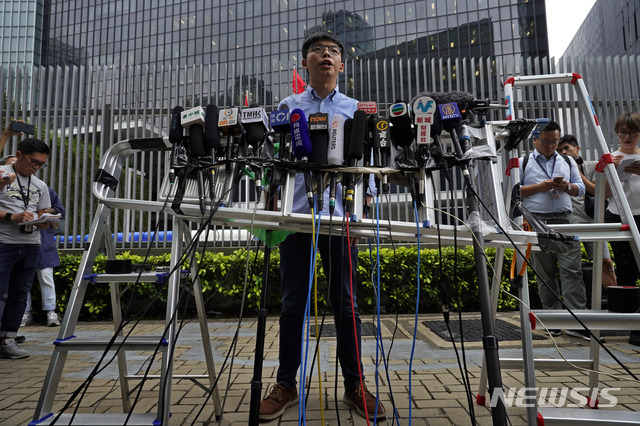 조슈아 웡 "보안법 제정, 홍콩 자치의 관뚜겅에 최후의 대못 박기" 