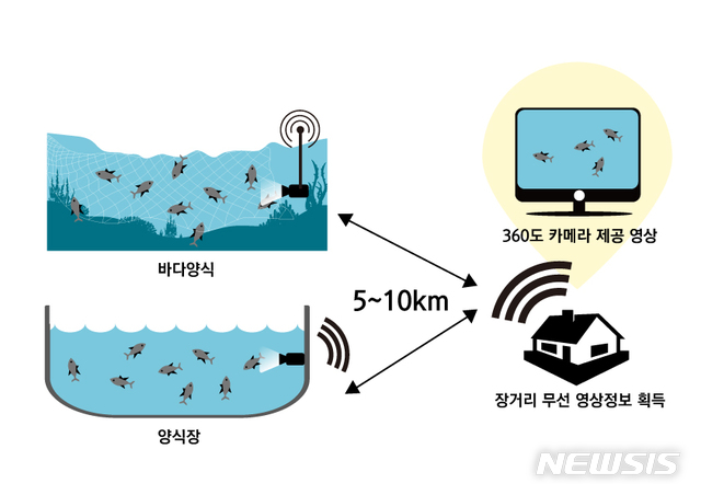 【포항=뉴시스】강진구 기자 = 포스텍(총장 김무환)은 교내 경북씨그랜트센터가 360도 영상촬영이 가능한 무선 수중카메라 시스템을 개발했다고 30일 밝혔다.사진은 무선 수중카메라 개념도.2019.10.30.(사진=포스텍 제공)  photo@newsis.com