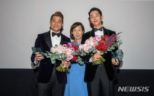 【서울=뉴시스】 남정현 기자=정해인, 런던아시아영화제 (사진=런던아시아영화제 제공) 2019.11.06 nam_jh@newsis.com