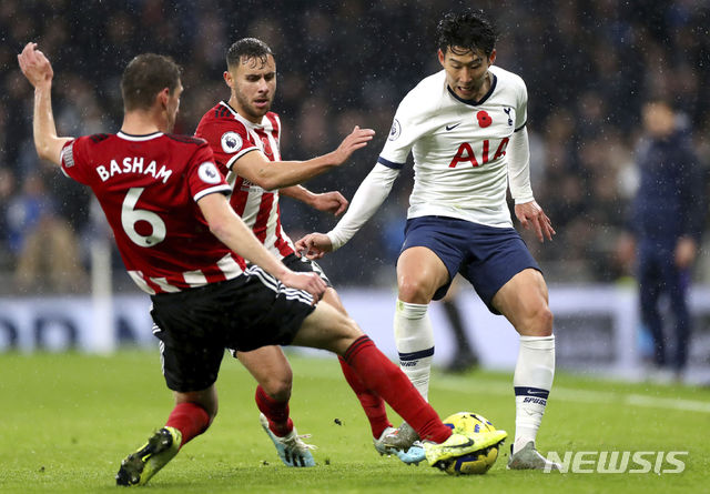 【런던=AP/뉴시스】손흥민. 2019.11.10.