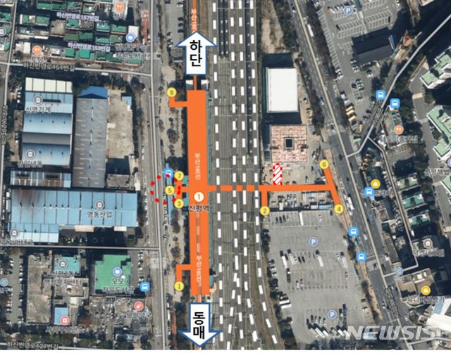 부산교통공사, 신평역 승강장 직결통로 등 설치
