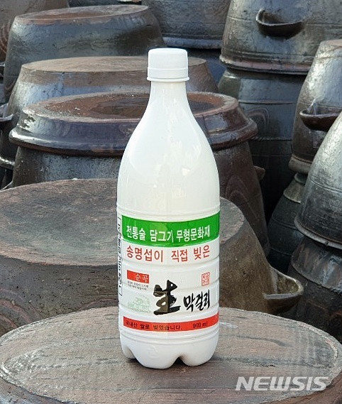 【정읍=뉴시스】이학권 기자 = 송명섭 막걸리.(뉴시스 DB)