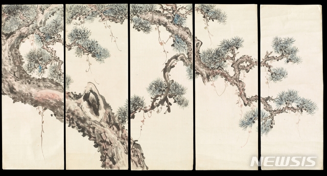 【서울=뉴시스】허련의 '노송도'.(사진=국립중앙박물관 제공) 2019.11.11 photo@newsis.com