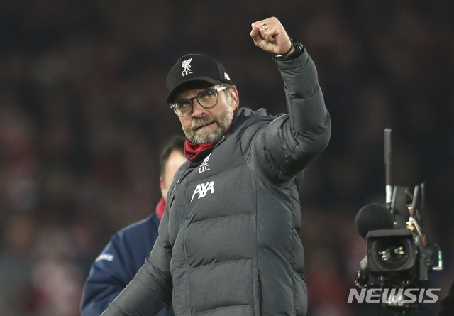 【리버풀(영국)=AP/뉴시스】위르겐 클롭 리버풀 감독
