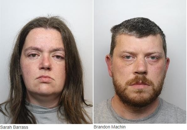 【서울=뉴시스】12일(현지시간) BBC, 가디언 등은 근친상간으로 낳은 6명의 아이 중 2명을 목졸라 살해한 혐의로 이부남매 세라 버러스(35)와 브랜던 매친(39)이 종신형을 선고받았다고 보도했다. (출처=영국 사우스요크셔 경찰 홈페이지) 2019.11.13.