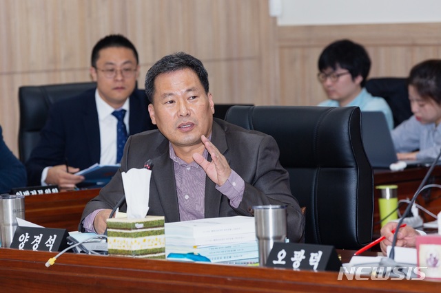 【수원=뉴시스】 박다예 기자 = 경기도의회 문화체육관광위원회 소속 양경석(더불어민주당·평택1) 의원. 2019.11.15 (사진 = 경기도의회 제공)photo@newsis.com