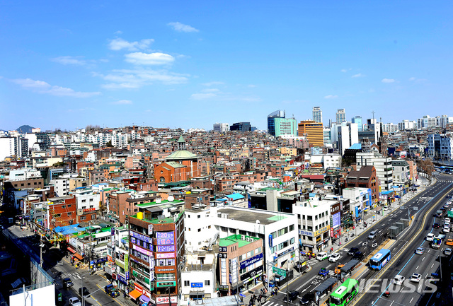 [서울=뉴시스]서울 서대문구 북아현2·3구역 전경. 2019.11.20. (사진=서대문구 제공)