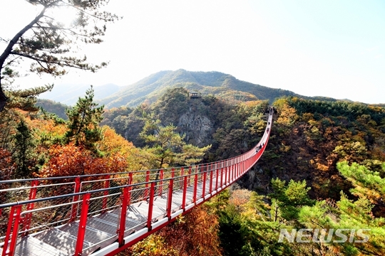 감악산 출렁다리 전경 (사진=파주시 제공)